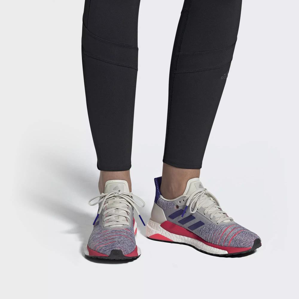 Adidas Solar Glide Tenis Para Correr Blancos Para Mujer (MX-42082)